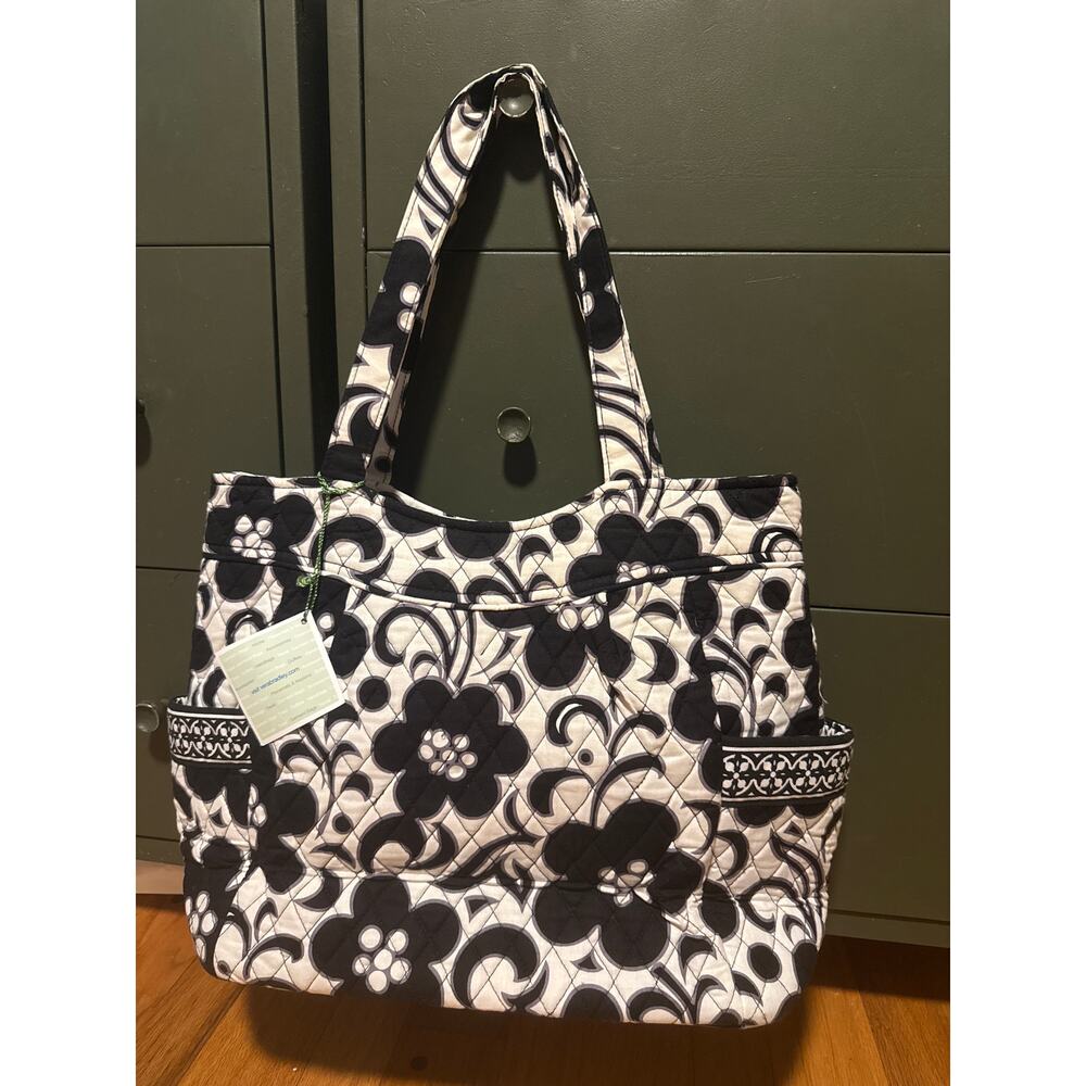 NEW Vera Bradley Women Floral Quilted Large Tote Bag Purse Cottagecore